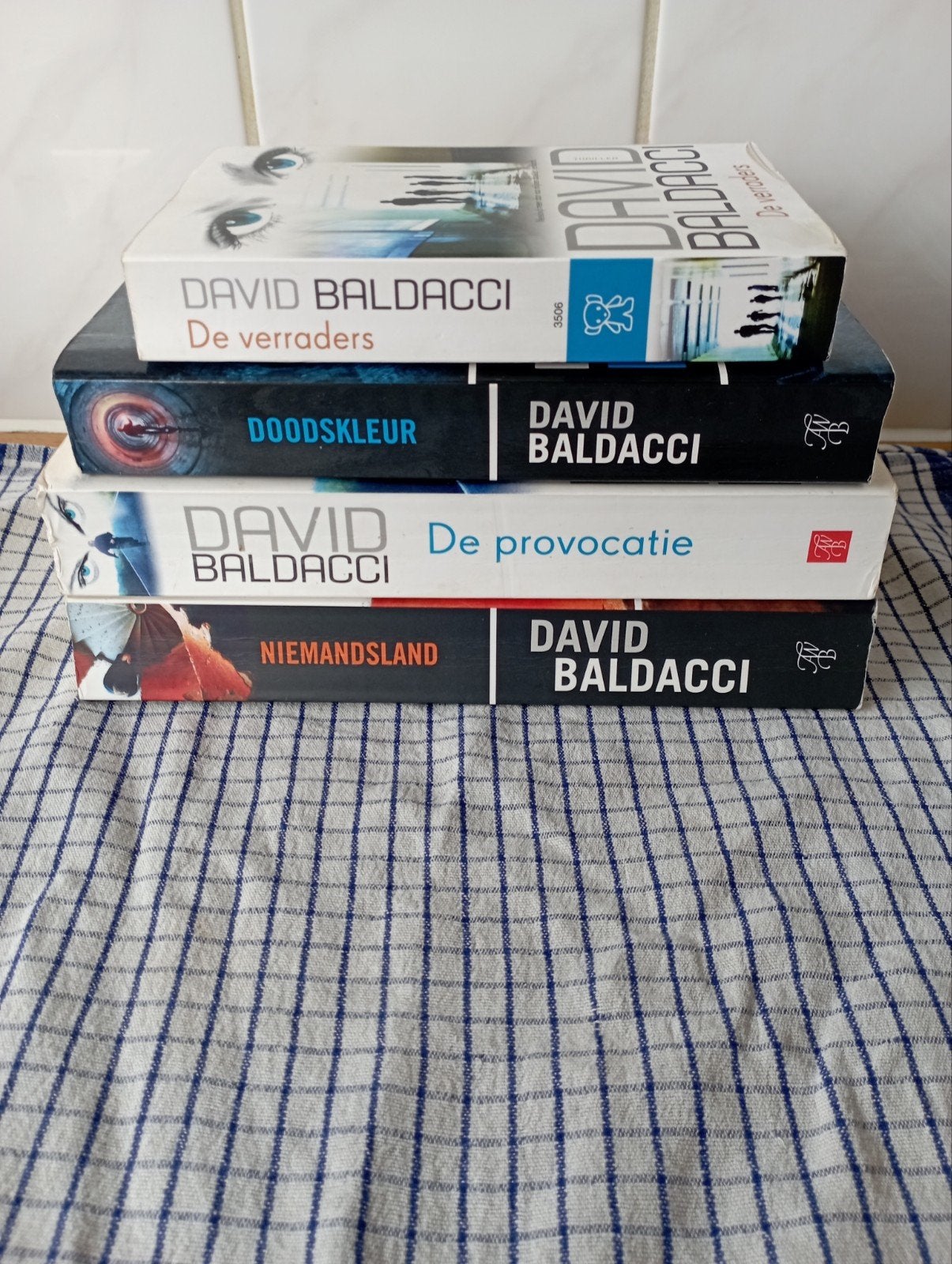 David Baldacci boeken - 4 thrillers in goede staat, Boeken, Romans, Ophalen, Gelezen, David Baldacci