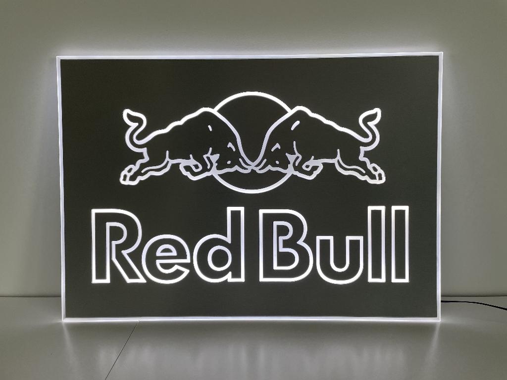 Red Bull Led lichtreclame, Ophalen, Zo goed als nieuw, Lichtbak of (neon) lamp