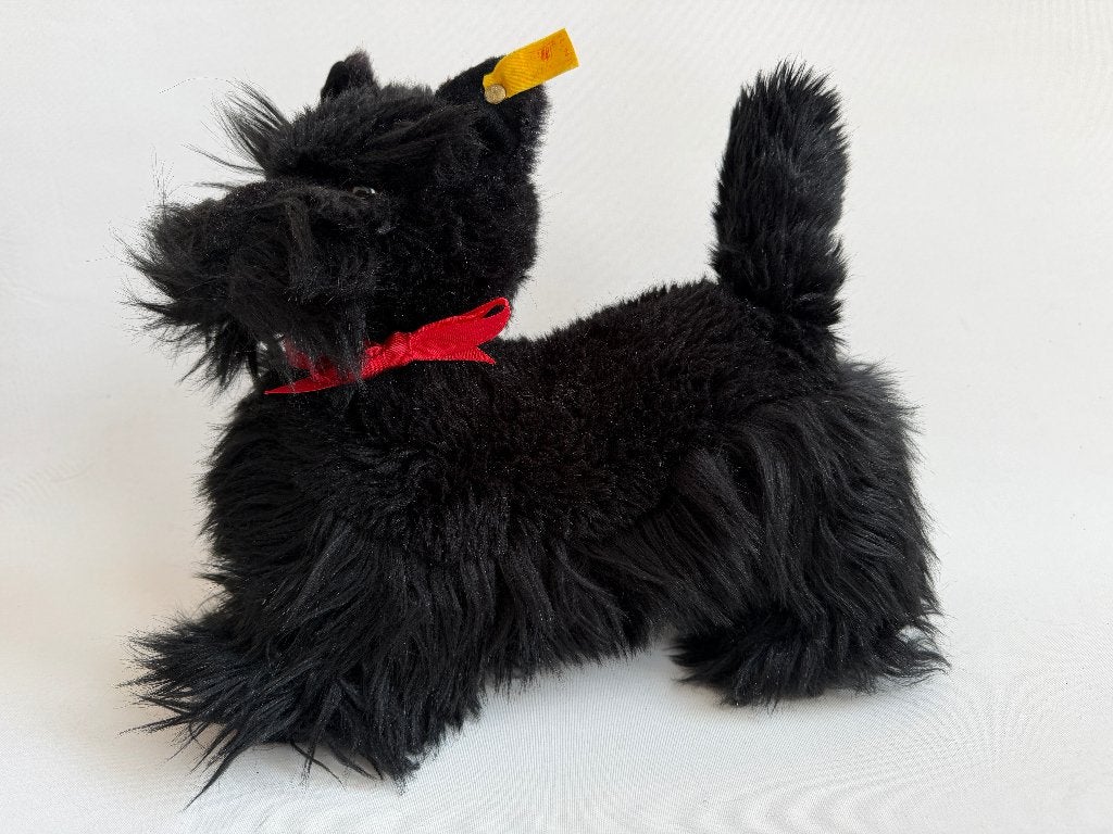 Vintage Steiff wiskey hond 4184 / 35 schnauzer terrier, Antiek en Kunst, Ophalen of Verzenden