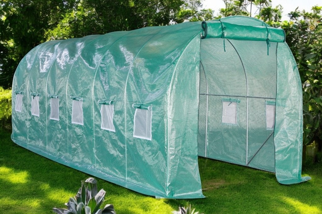 Tunnelkas | Tuinkas | Broeikas | Foliekas | 200x600x200cm, Tuin en Terras, Kassen, Staal, Folie, Info@lendo-online.eu, Kweekkas