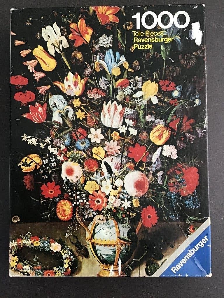 Ravensburger Puzzel Stilleven Boeket Bloemen Peter Binoit, Hobby en Vrije tijd, Denksport en Puzzels, Ophalen of Verzenden, 500 t/m 1500 stukjes