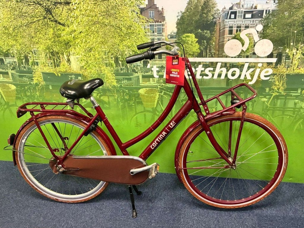 Fietshokje Raaks: Cortina Utility Transport Damesfiets 50cm, Versnellingen, Niet ingevuld, Zo goed als nieuw, 50 tot 53 cm