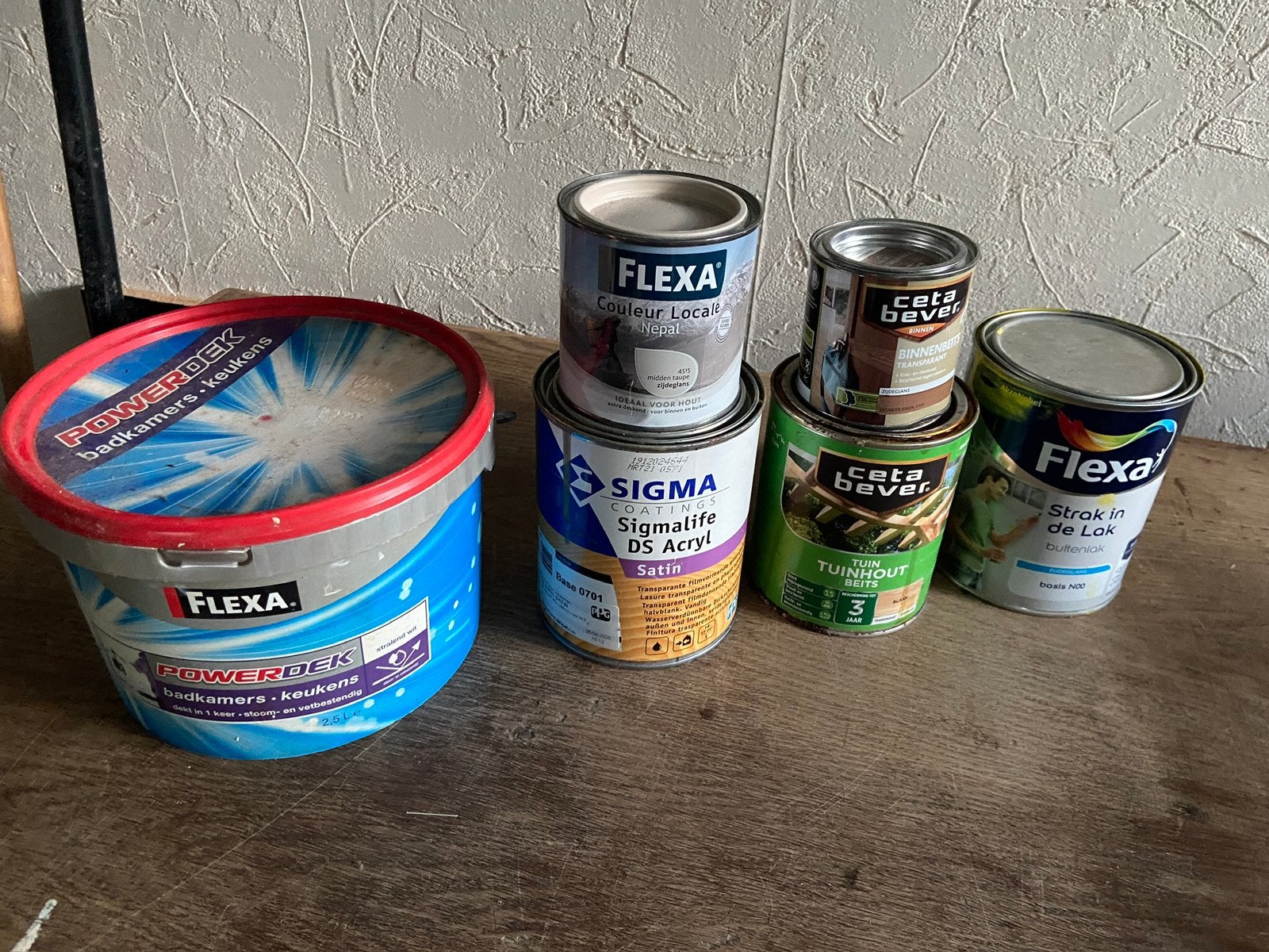 Flexa verf Sigma Verf + binnen en buiten beits, Ophalen of Verzenden, Nieuw, Wit