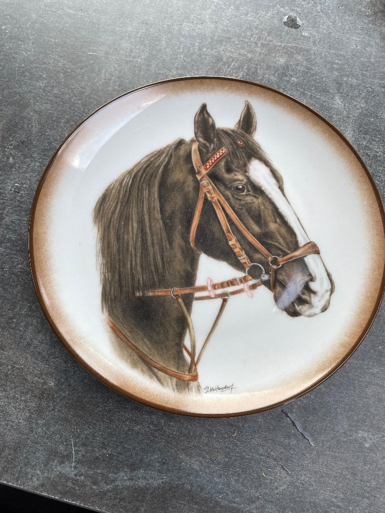 Wandbord Goebel paard “Oldenburger” 20cm, Ophalen of Verzenden