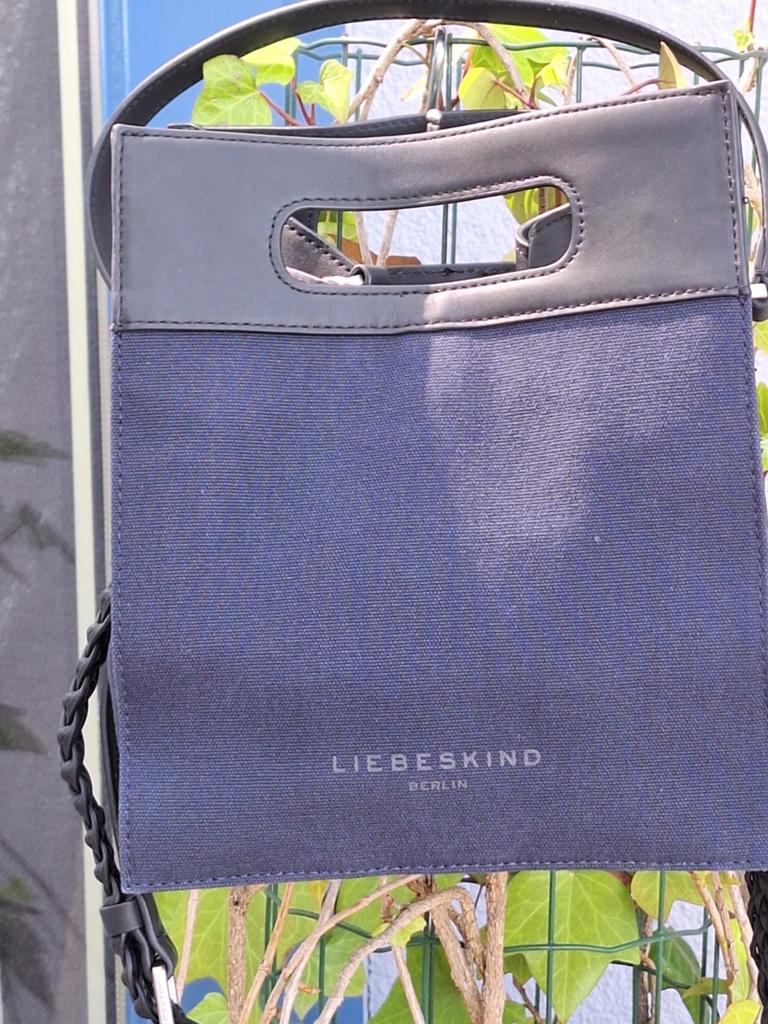 Liebeskind Berlin tas van canvas en leer, Ophalen of Verzenden, Zo goed als nieuw, Blauw, Overige typen