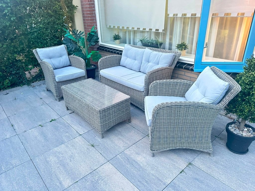 Leuke Loungeset Tuinset️, Tuin en Terras, Ophalen, 4 zitplaatsen, Gebruikt, Bank