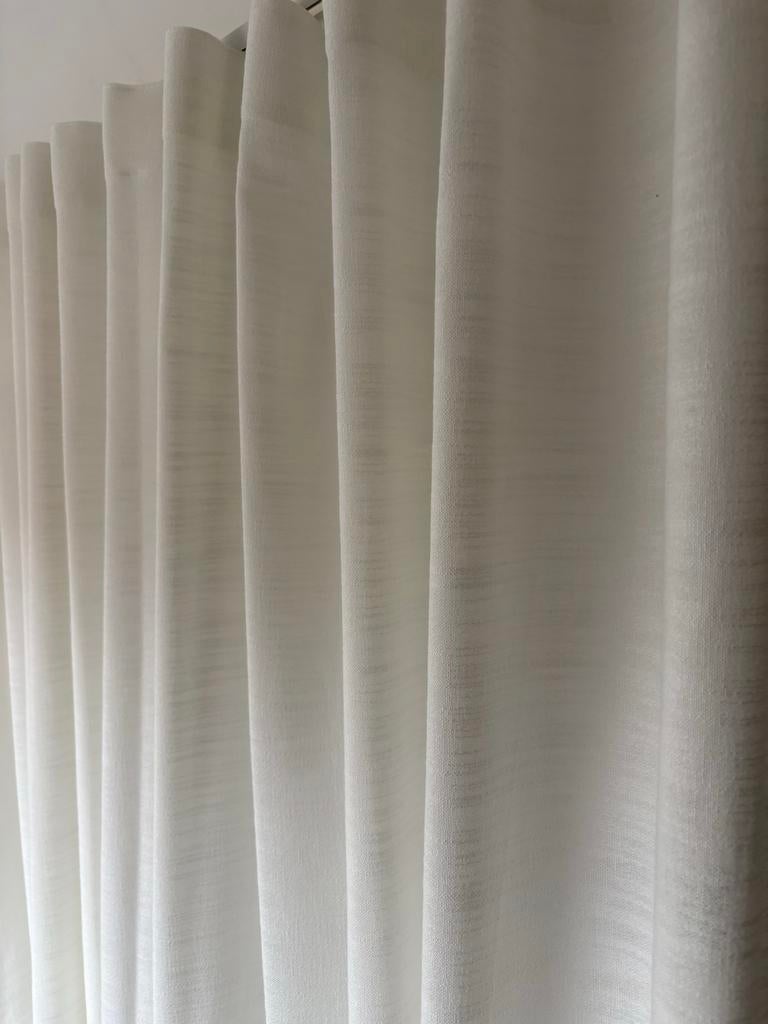 8250 Inbetween Gordijn Wave Plooi 430x243 cm House of Happi, Ophalen of Verzenden, Nieuw, Wit, 200 cm of meer