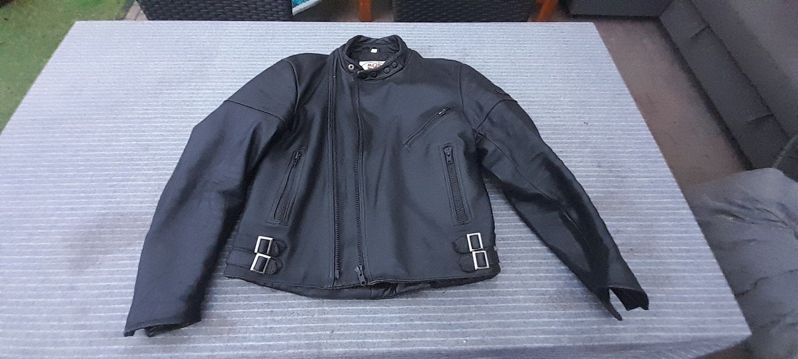 MQP motorjas mt 52 unisex, Jas | leer, Ophalen of Verzenden, Tweedehands, Dames