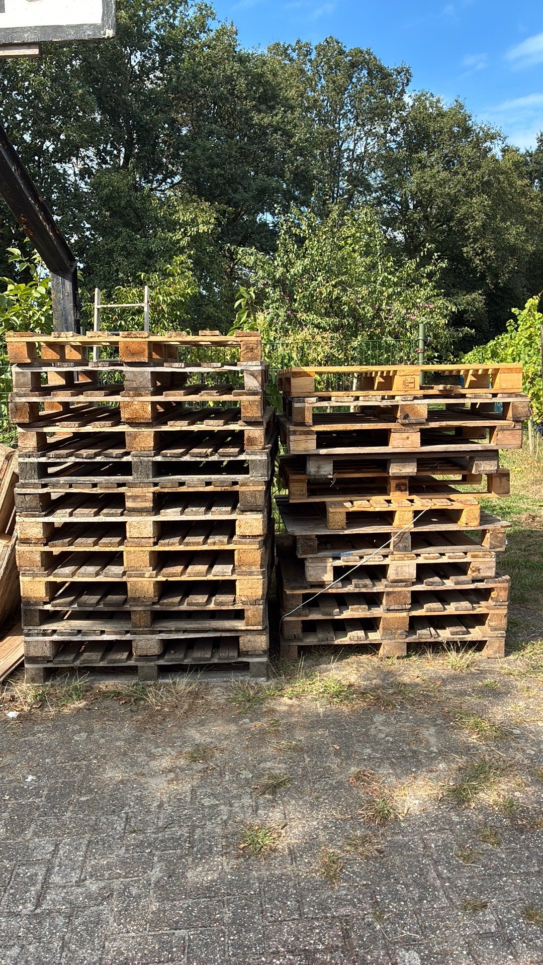 25 pallets, Tuin en Terras, Minder dan 3 m³, Ophalen