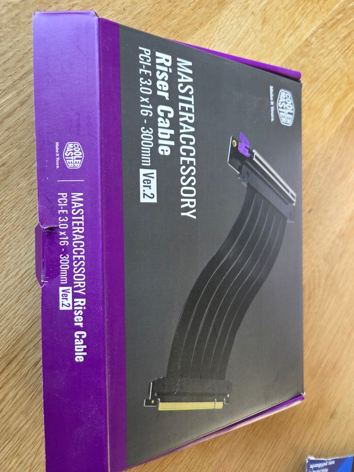 Cooler Master Riser Kabel PCI-E 3.0 x16 - 300mm Ver.2, Computers en Software, Ophalen, Zo goed als nieuw