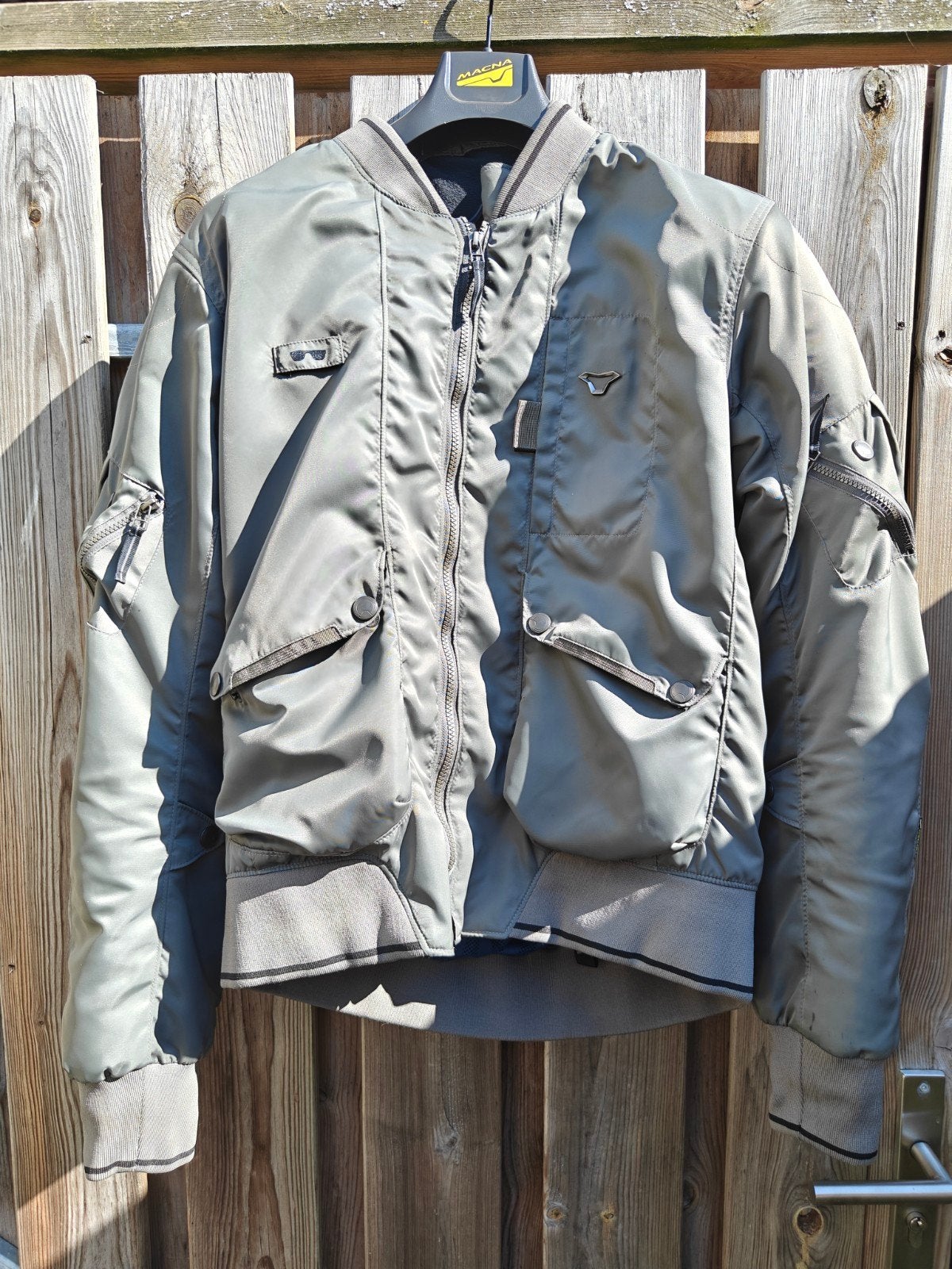 Macna Motorjas Textiel Grijs Maat XX, Ophalen of Verzenden, Tweedehands, Jas | textiel, Macna