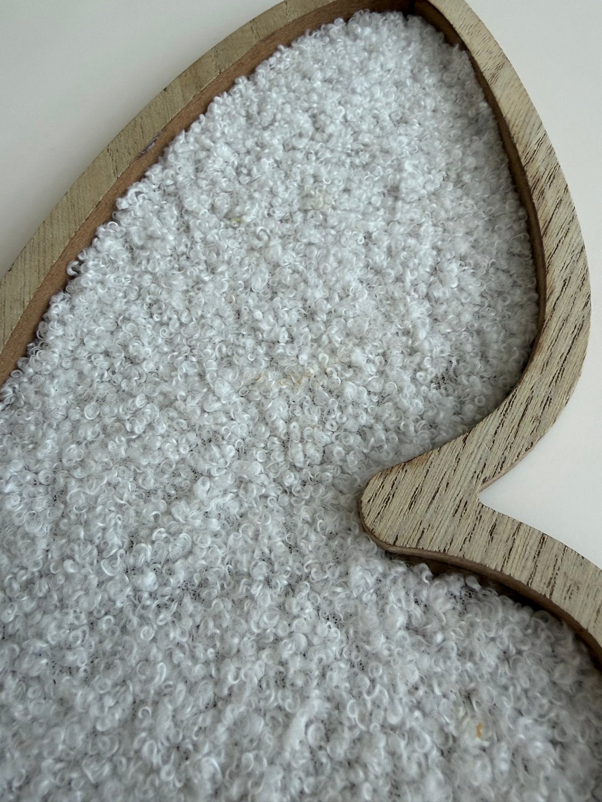 Decoratieve vlinder van hout en textiel, Verzenden, Gebruikt, Wit, Hout