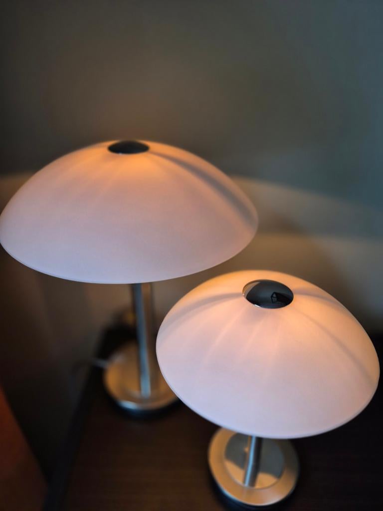 Mooie tafellampen te koop, Huis en Inrichting, Lampen | Tafellampen, Ophalen, Zo goed als nieuw, Glas, Minder dan 50 cm