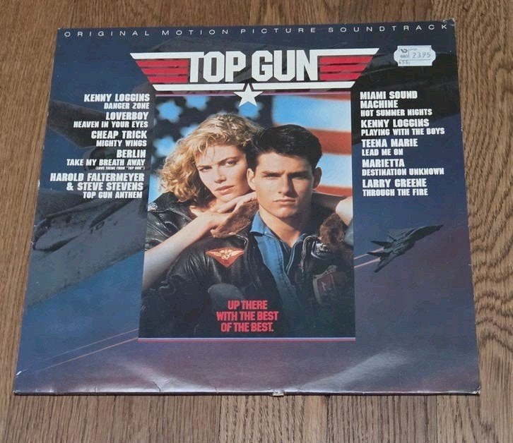 Top Gun Soundtrack LP - Originele Filmmuziek Vinyl, LP, Gebruikt, Soundtrack, Ophalen of Verzenden