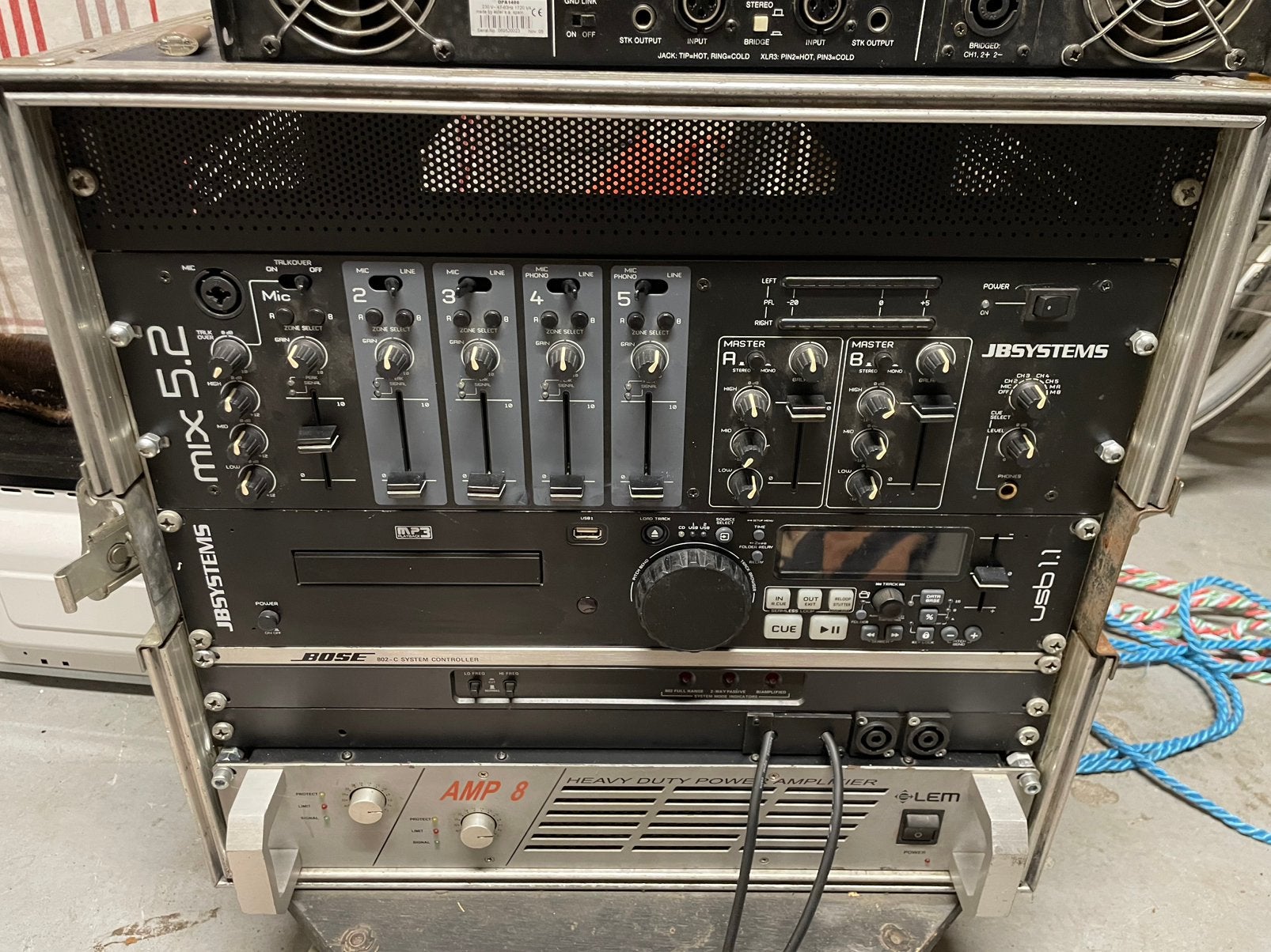 JB Systems Mengpaneel Mix 5.2 & CD-speler met MP3/USB, Ophalen, Zo goed als nieuw, Minder dan 5 kanalen