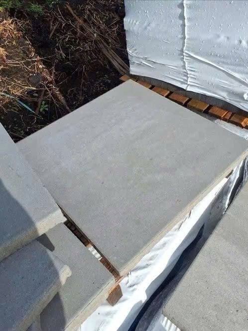 Terrastegels, Concrete/beton look 60x60x4, Tuin en Terras, Tegels en Klinkers, Ophalen of Verzenden, Beton, 10 m² of meer, Terrastegels