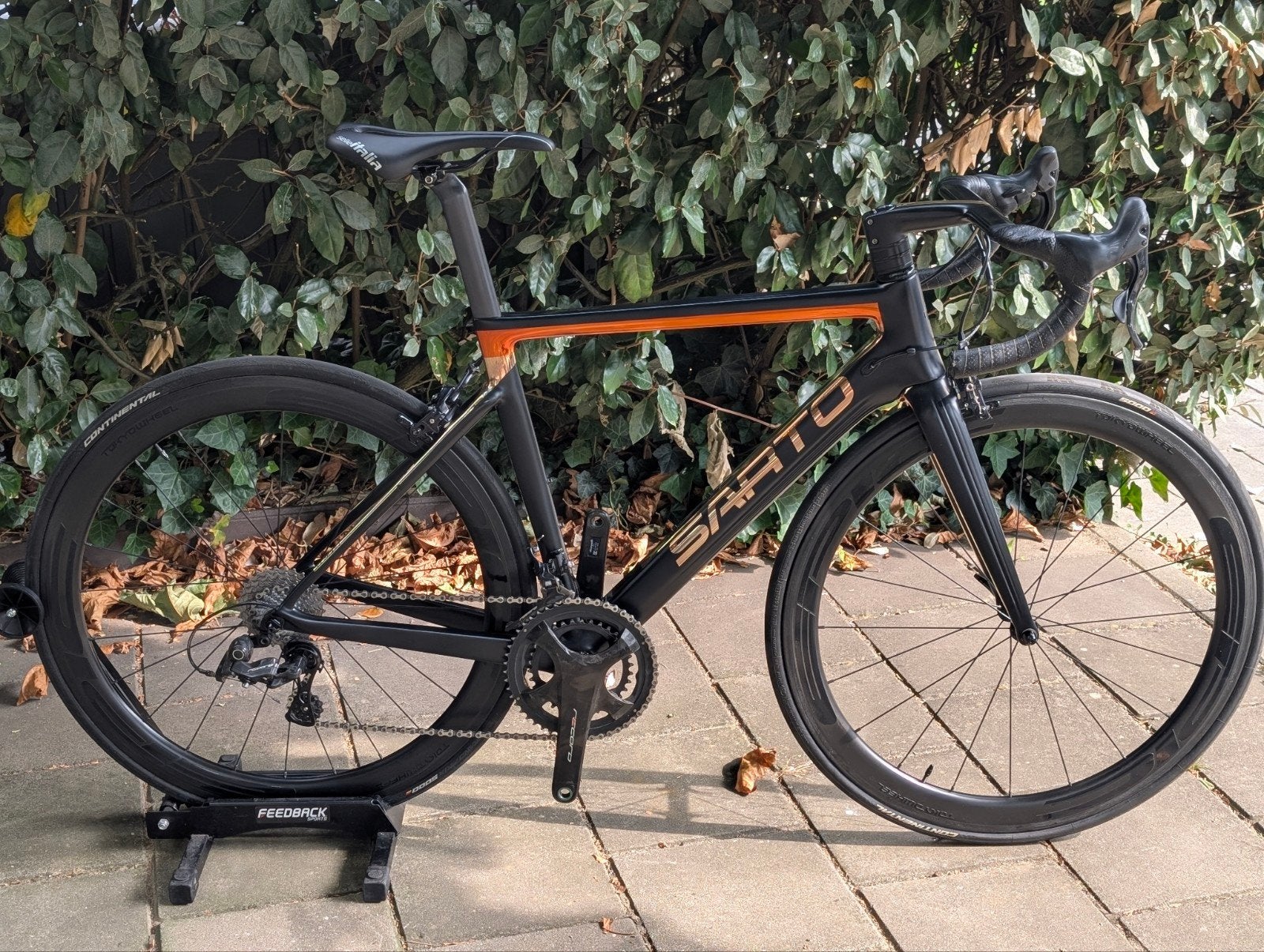 Sarto racefiets, Carbon, Zo goed als nieuw, Meer dan 20 versnellingen, 53 tot 57 cm