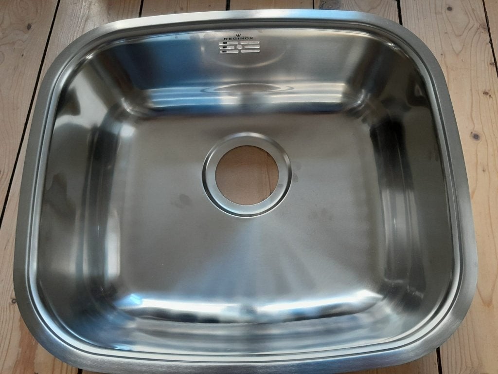 Reginox enkele RVS keukenspoelbak, Ophalen, Minder dan 50 cm, Nieuw, Minder dan 100 cm