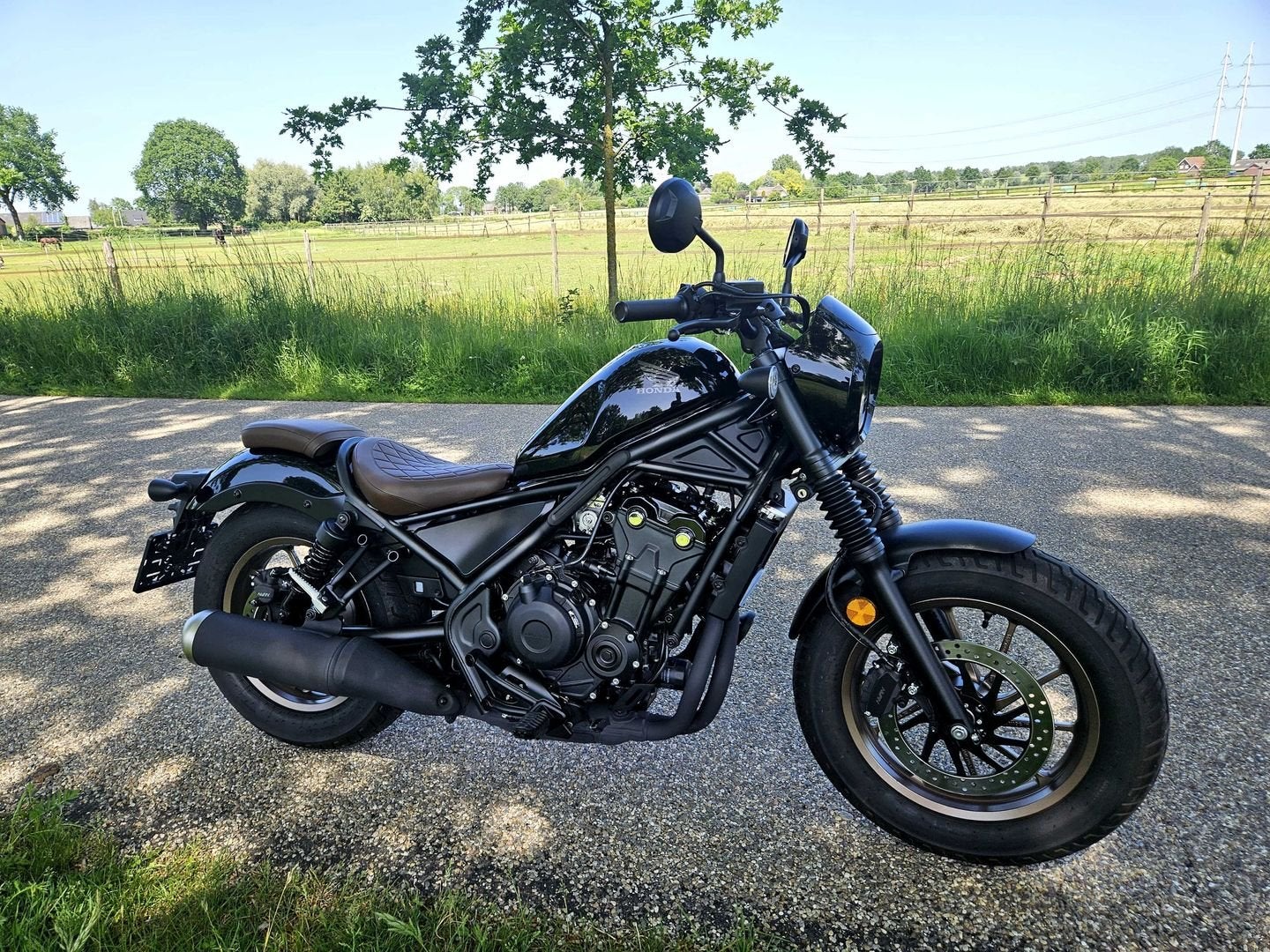 HONDA CMX 500 REBEL-S EDITION 2024 ZWART 34kW 48Pk a2 A2 ABS, 2 cilinders, HONDA, Bedrijf, Onbekend