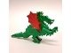 Lego Castle Dieren Draak Classic Groen met Rode Vleugels, Lego, Ophalen of Verzenden, Zo goed als nieuw, Losse stenen