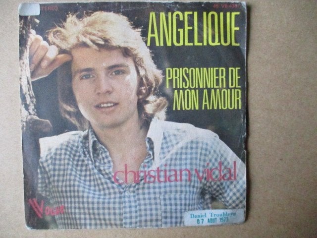 s5222 christian vidal - angelique, Ophalen, Gebruikt, 7 inch, Overige genres