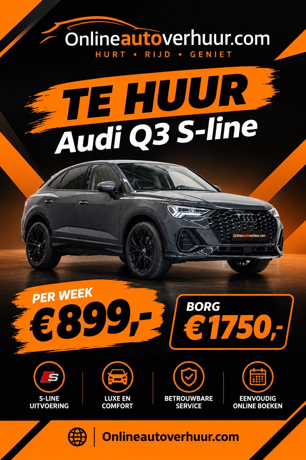 KILOMETER VRIJ AUTO HUREN, Bedrijf, Te koop