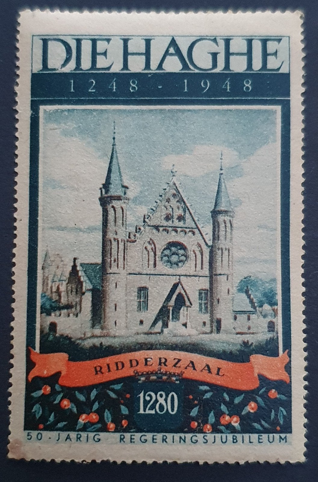 Cinderella Den Haag "Ridderzaal ", Postzegels en Munten, Postzegels | Nederland, Ophalen of Verzenden