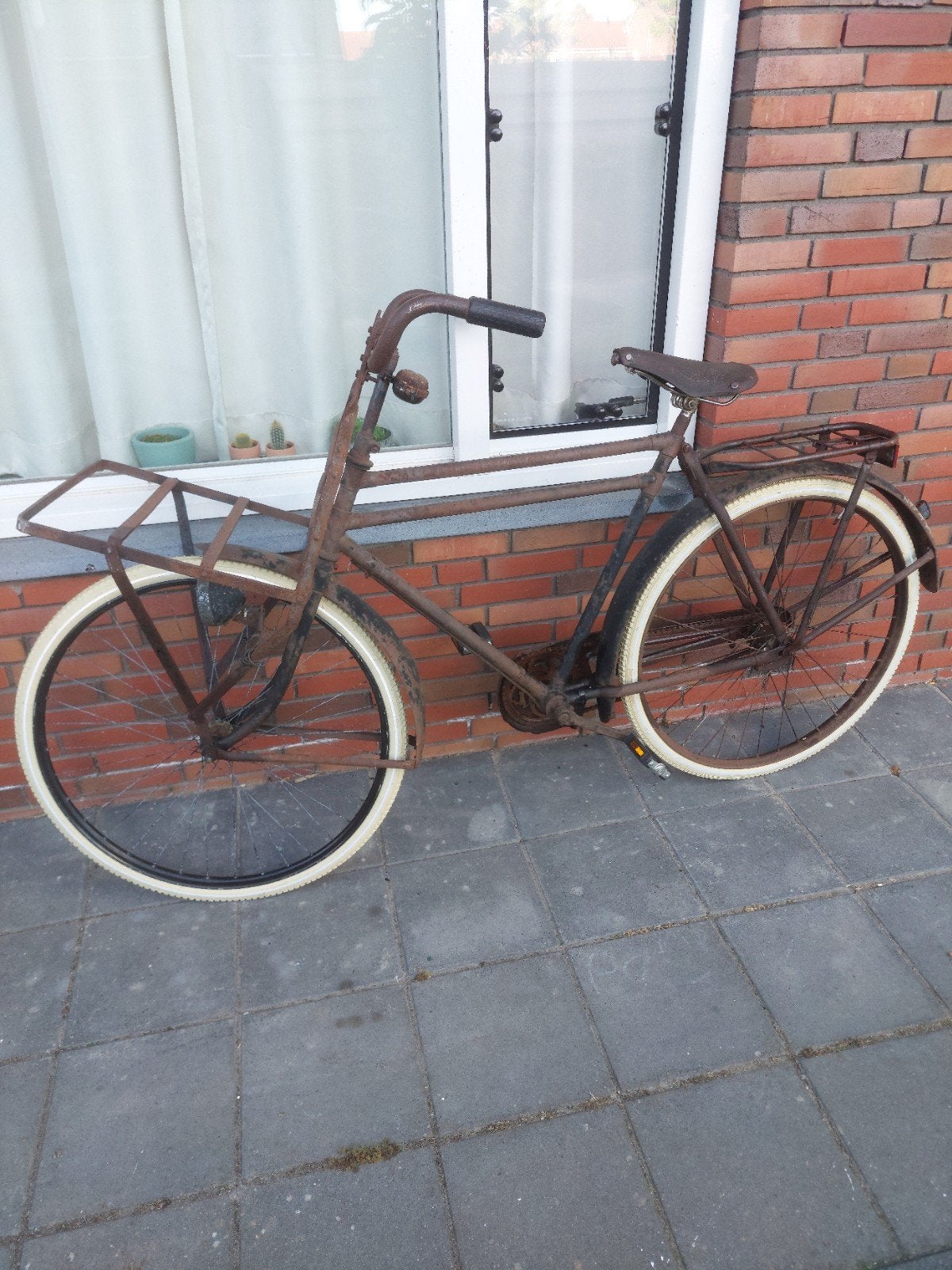 Gazelle transportfiets 1948, Fietsen en Brommers, Ophalen, Terugtraprem, Gazelle, Onbekend