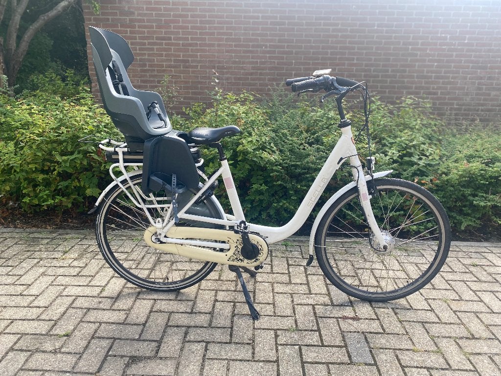 stella fiore electrische moederfiets, Gebruikt, 51 tot 55 cm, 30 tot 50 km per accu, Ophalen