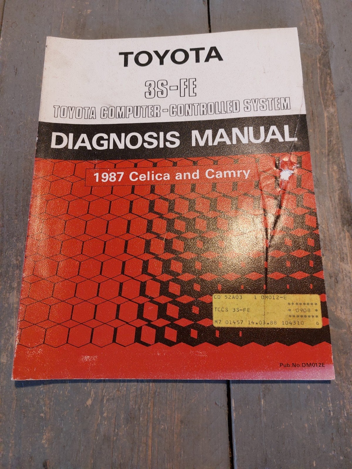 DIAGNOSE MANUAL TOYOTA 3S-FE MOTOR CELICA CAMRY, Ophalen of Verzenden