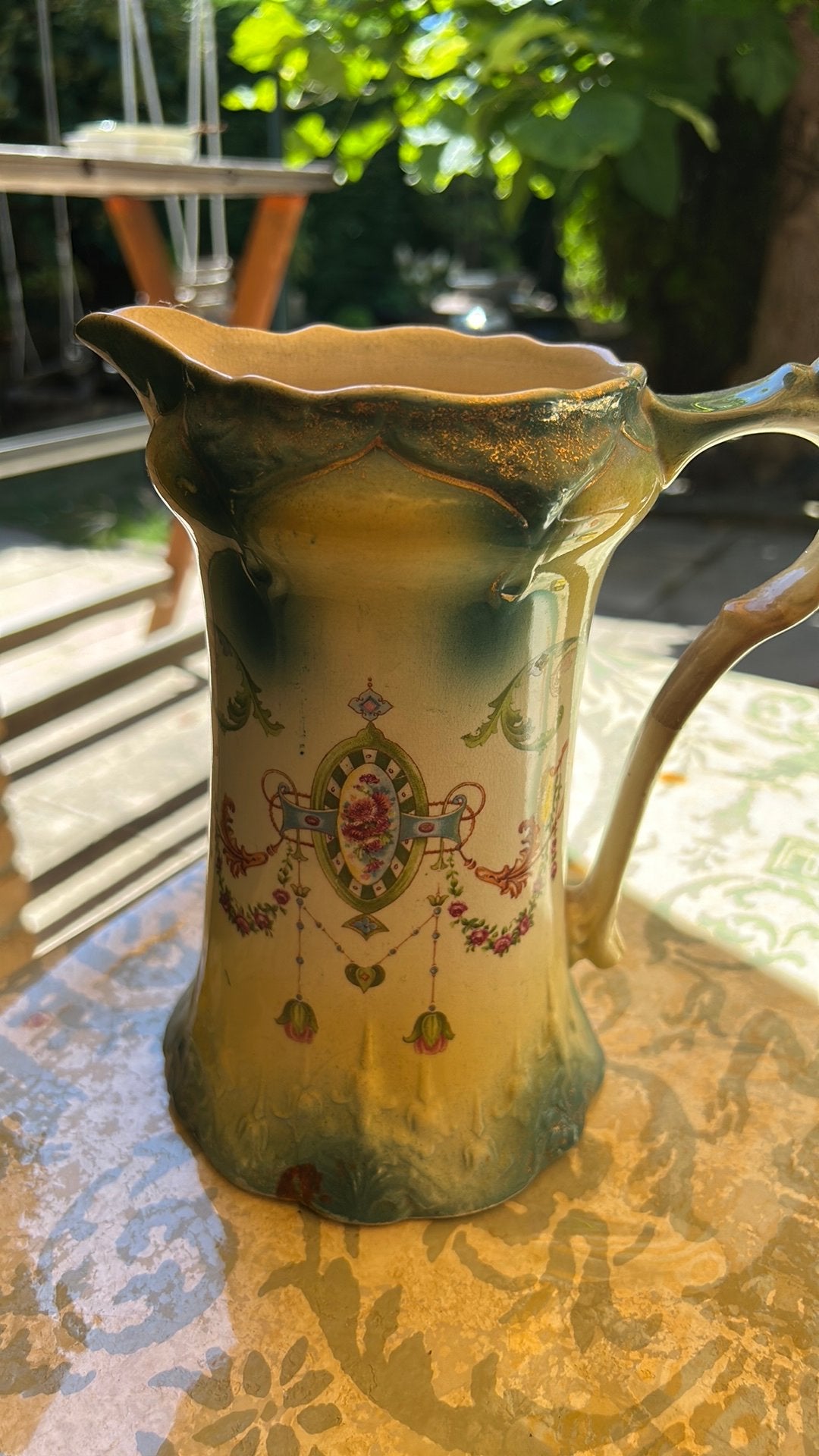 Mooie oude jug schenkkan., Ophalen of Verzenden