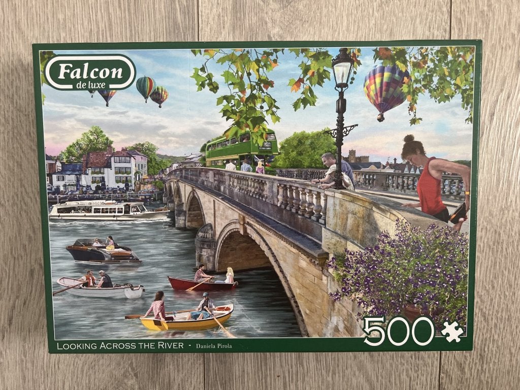 Falcon legpuzzel - Looking across the river - 1000 stukjes, Ophalen of Verzenden, 500 t/m 1500 stukjes, Zo goed als nieuw, Legpuzzel