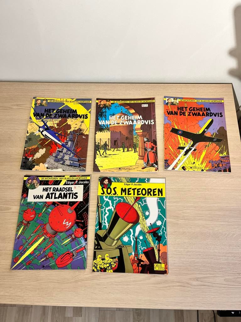 Blake en Mortimer stripboeken, Meerdere stripboeken, Ophalen of Verzenden, Gelezen