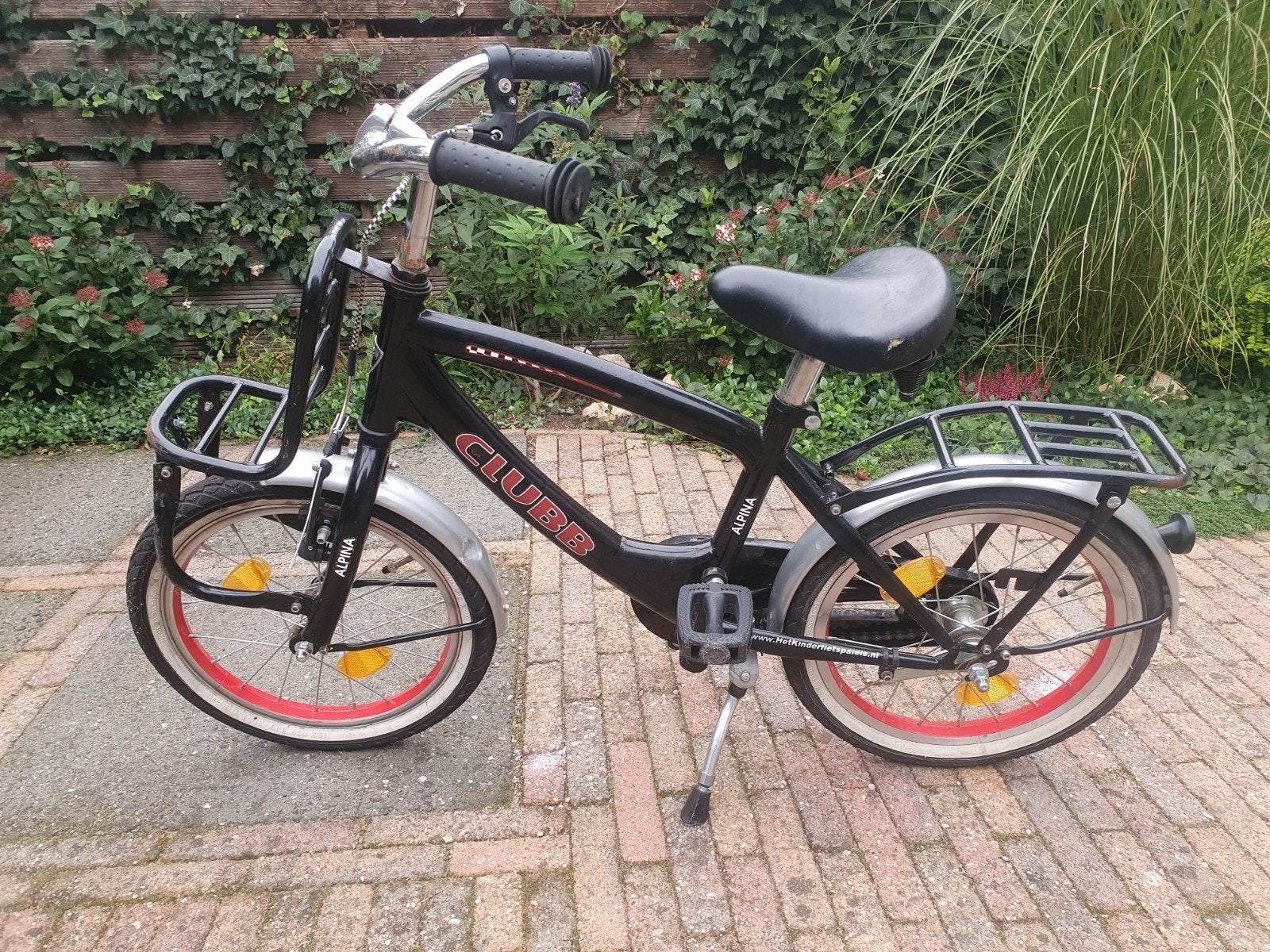 Stoere kinderfiets 16 inch, Fietsen en Brommers, Ophalen, Gebruikt, Terugtraprem, 16 tot 20 inch