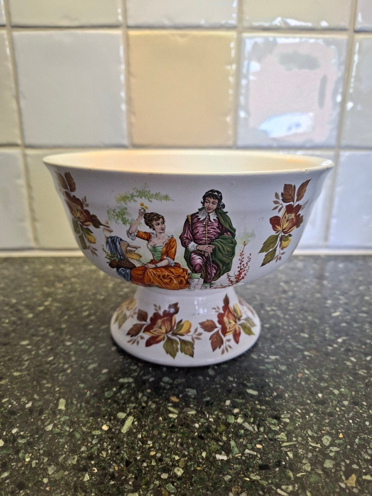 Royal Schwabap schaal met romantische decoratie, Ophalen of Verzenden