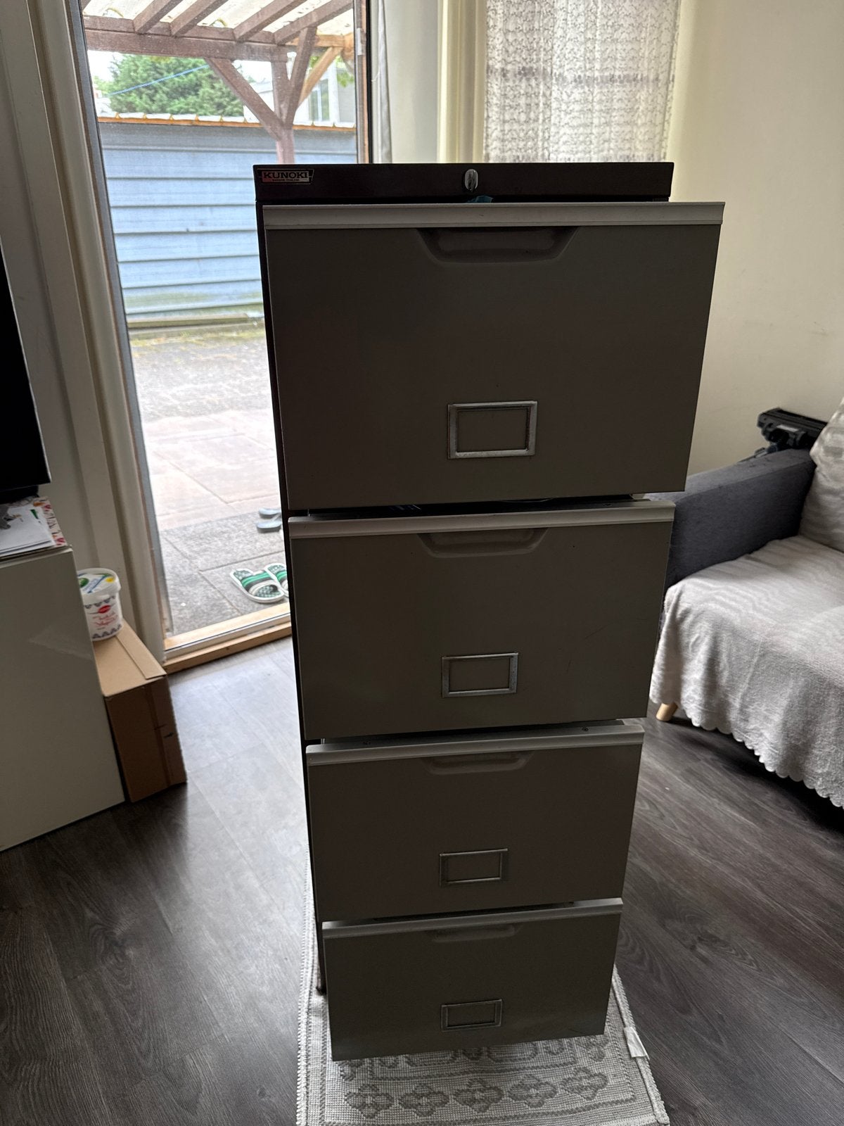 Metalen archiefkast met 4 laden, Ophalen, Minder dan 50 cm, Gebruikt, 3 of 4 laden