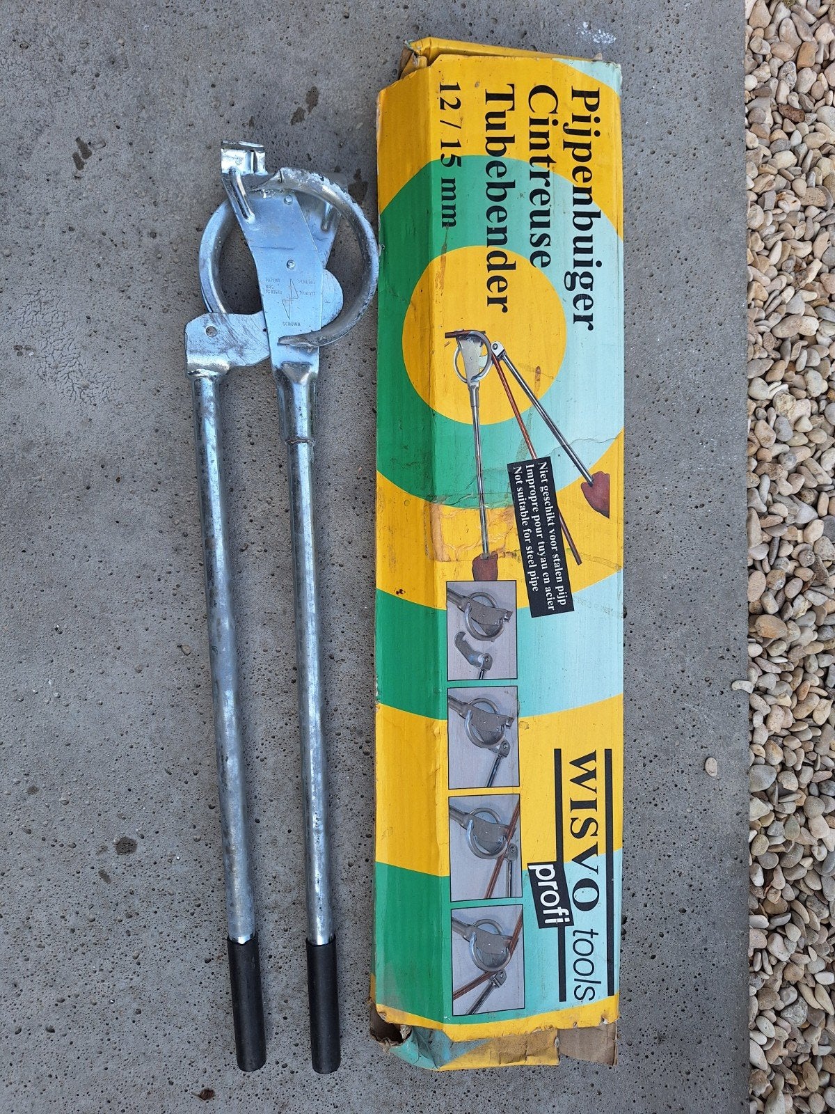 WISVO tools profi Pijpenbuiger 12/15 mm, Ophalen of Verzenden, Gebruikt, Overige typen, Overige merken