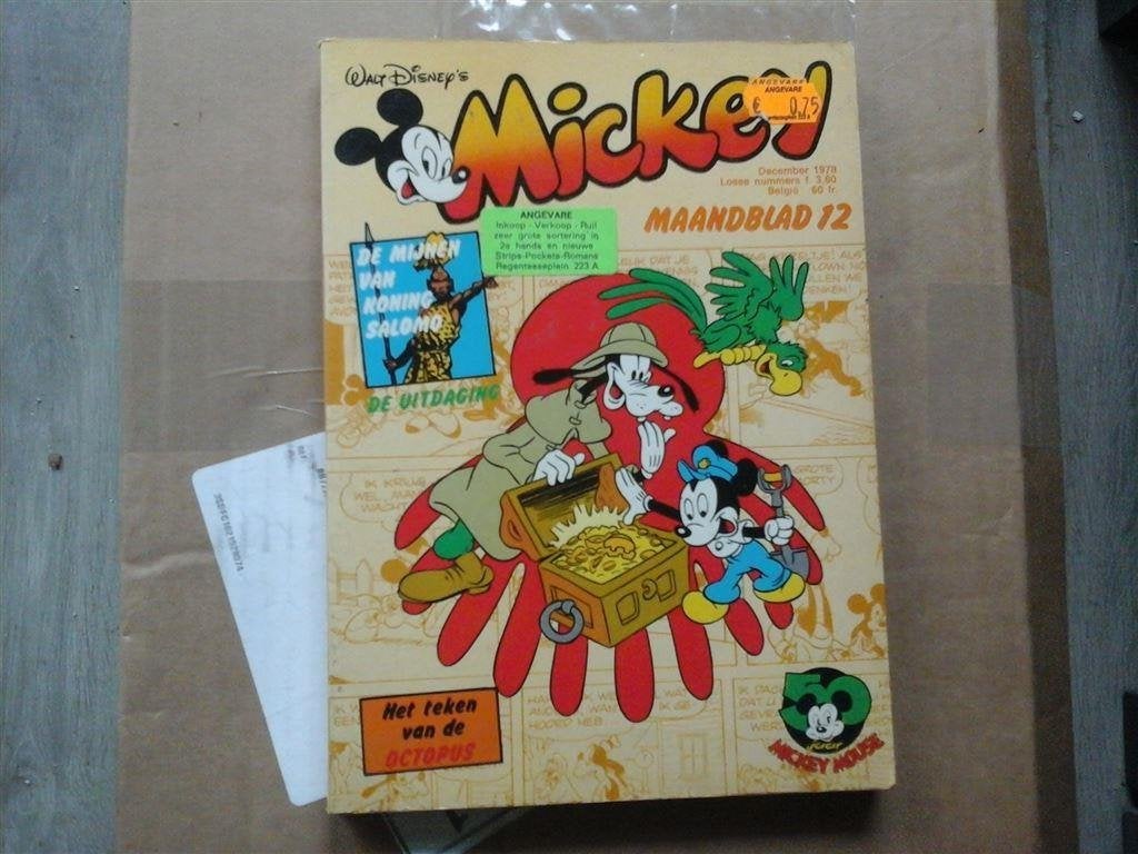 ns5-mickey mouse maandblad december 1978-goede staat, Boeken, Eén stripboek, Ophalen of Verzenden, Zo goed als nieuw