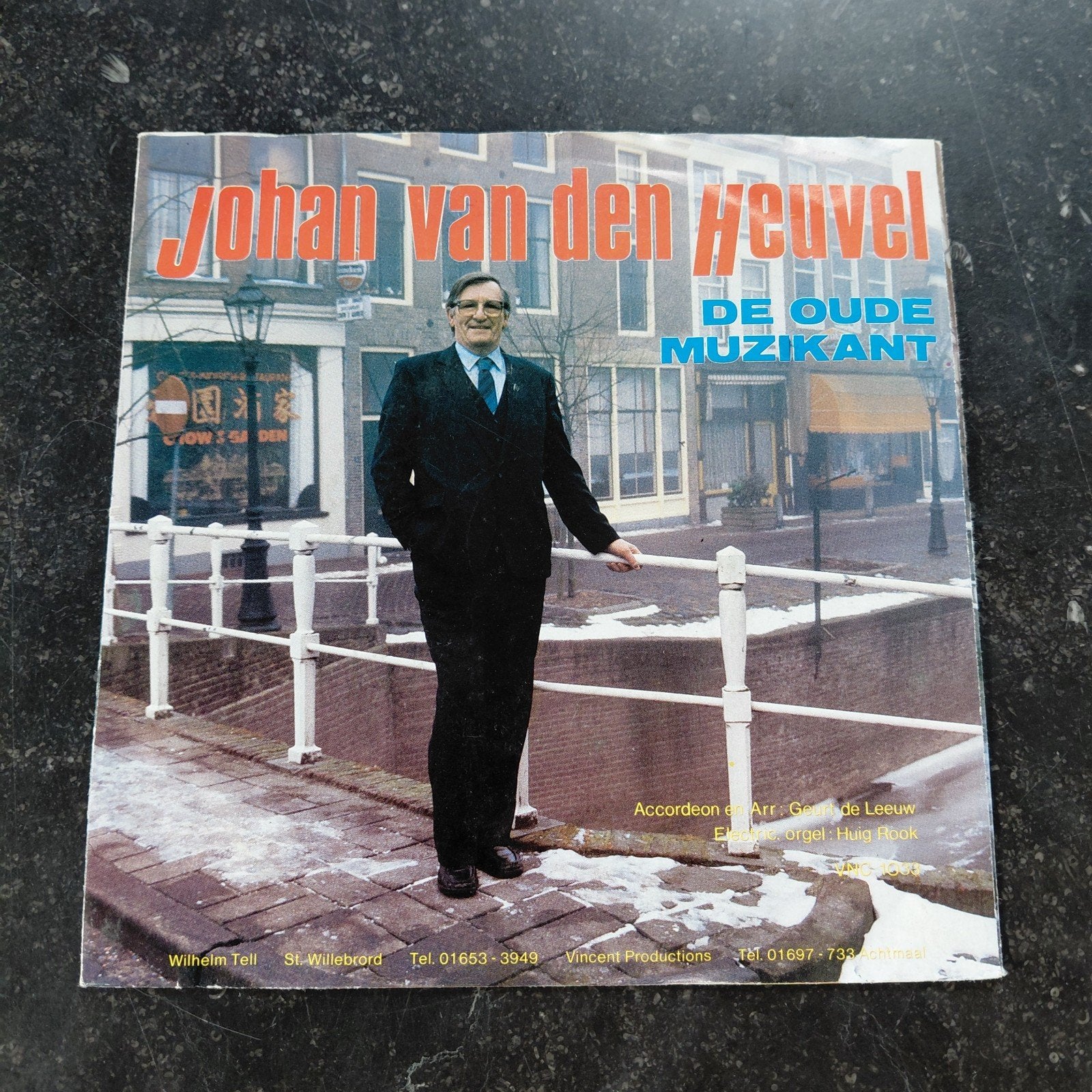 Johan van den Heuvel - Alleen / De Oude Muzikant (Vinyl), Gebruikt, 7 inch, Ophalen of Verzenden, EP
