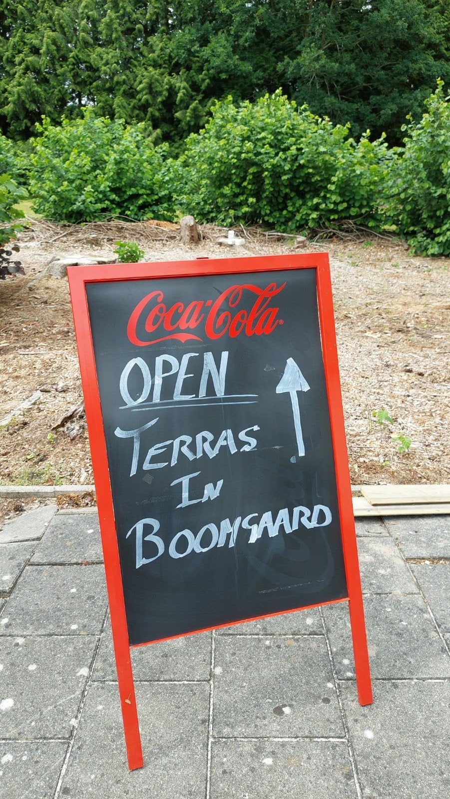 Mooi metalen stoepbord, Verzamelen, Merken en Reclamevoorwerpen, Ophalen, Reclamebord