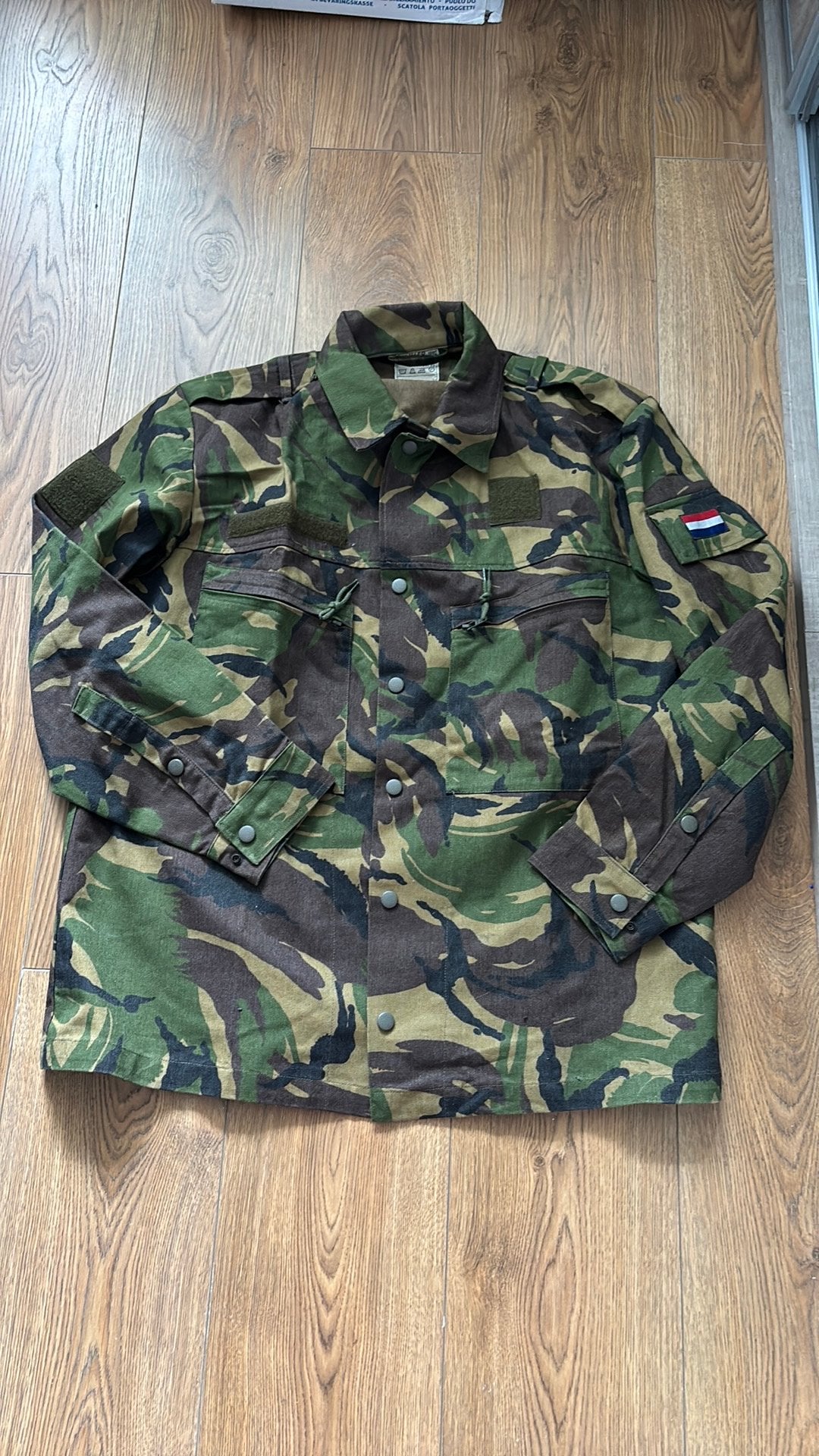 Camouflage veld jas KL, Ophalen of Verzenden, Landmacht, Nederland, Kleding of Schoenen