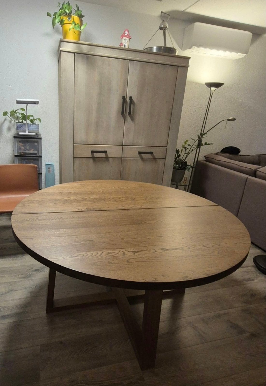 MÖRBYLÅNGA eettafel, eikenfineer bruin gelazuurd, 145 cm, Ophalen, Modern, Scandinavisch, Eikenhout, Zo goed als nieuw
