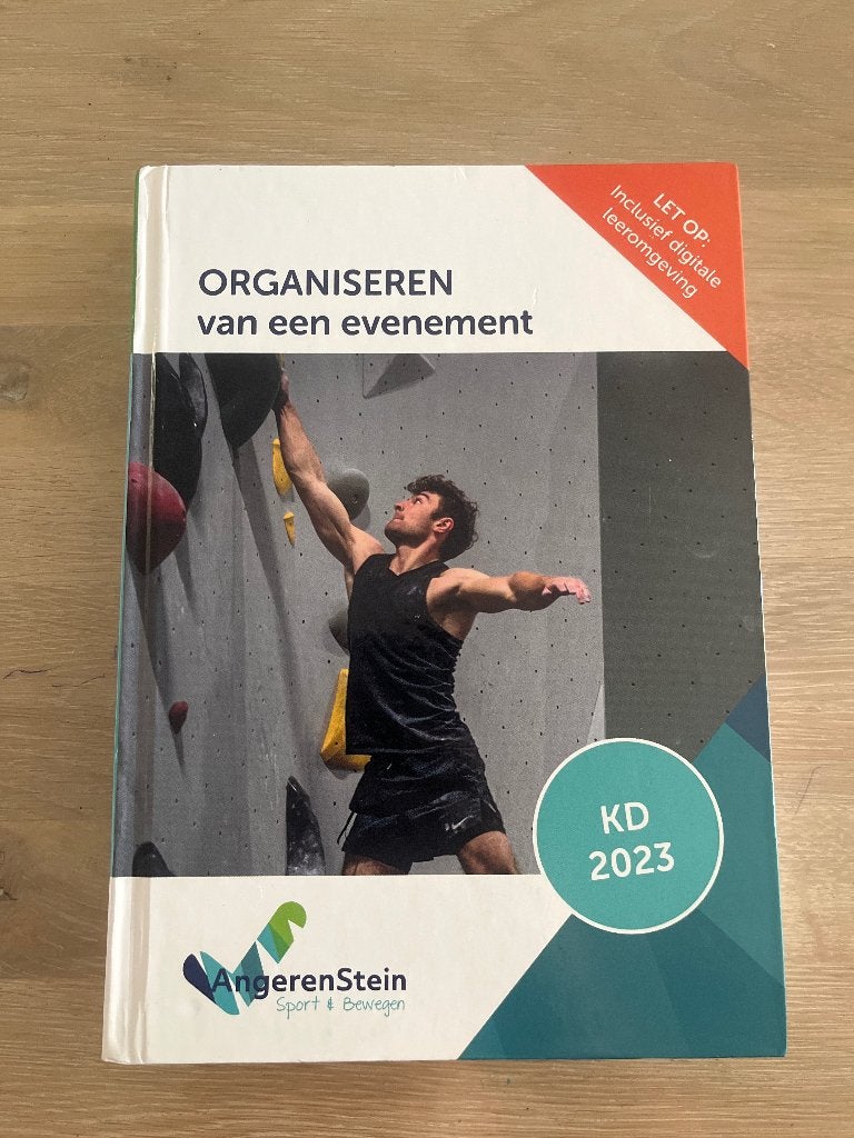 Organiseren van een evenement, Boeken, Schoolboeken, Overige vakken, Ophalen of Verzenden, Zo goed als nieuw, Angerenstein