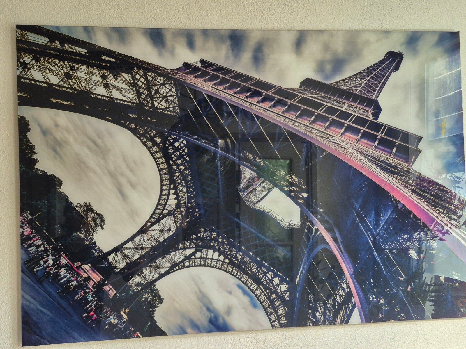 Eiffeltoren print op plexiglas, Ophalen, 100 tot 125 cm, 75 – 100, Print