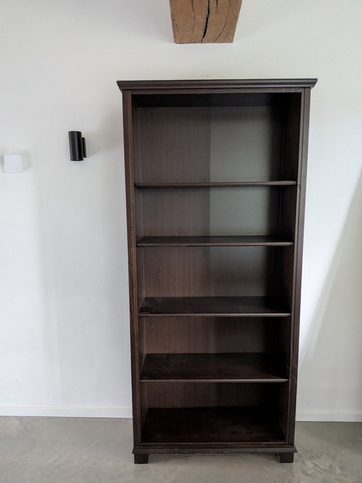 IKEA Markor Boekenkast - Donkerbruin - 192x85x34,5 cm, Ophalen, Met plank(en), Gebruikt, 50 tot 100 cm
