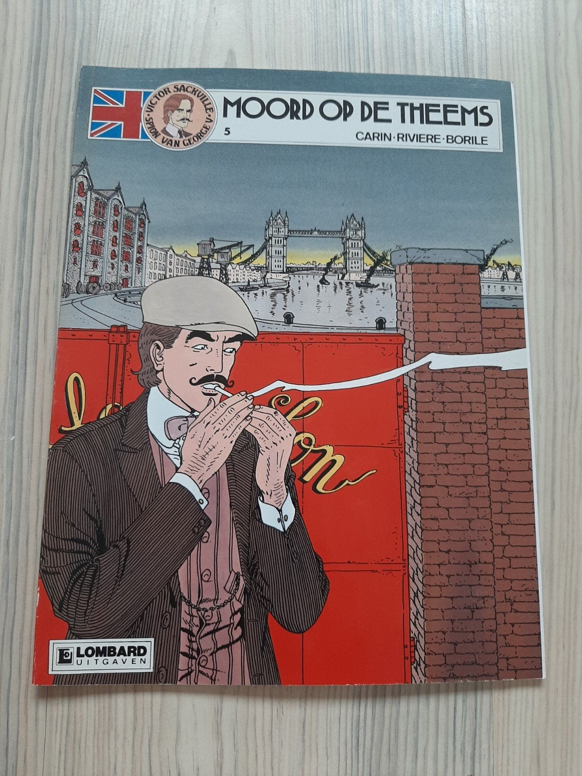 Moord op de Theems - Victor Sackville stripboek, Eén stripboek, Ophalen of Verzenden, Gelezen, Carin-Rivière-Borile