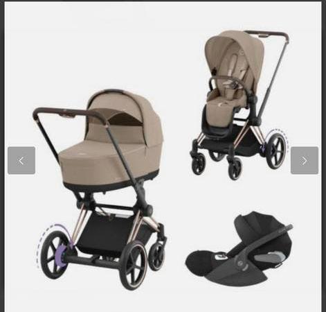 Cybex E-priam kinderwagen SET, Zo goed als nieuw, Verstelbare duwstang, Ophalen, Kinderwagen
