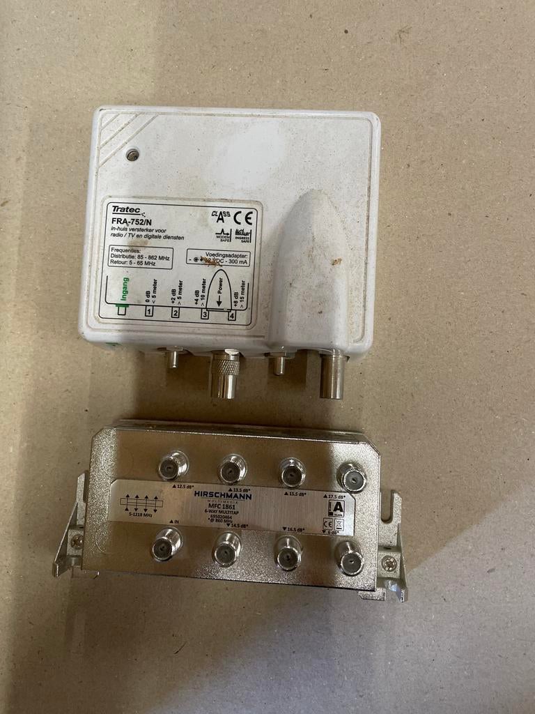 Versterker en splitter, Verzenden, Zo goed als nieuw, Minder dan 2 meter, Coaxiale kabel
