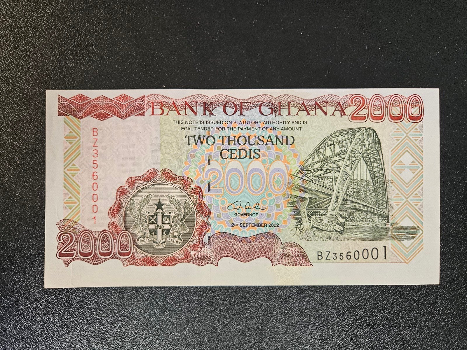 Ghana pick 33g 2002 UNC, Postzegels en Munten, Bankbiljetten | Afrika, Ophalen of Verzenden, Overige landen, Los biljet