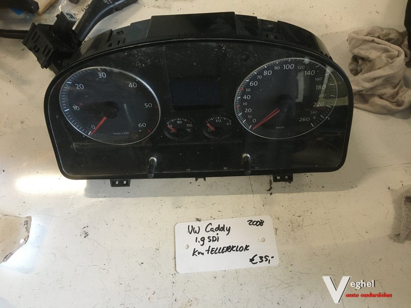 Vw Caddy 1.9 sdi 2008 Km Tellerklok, Gebruikt, -, -, Ophalen of Verzenden